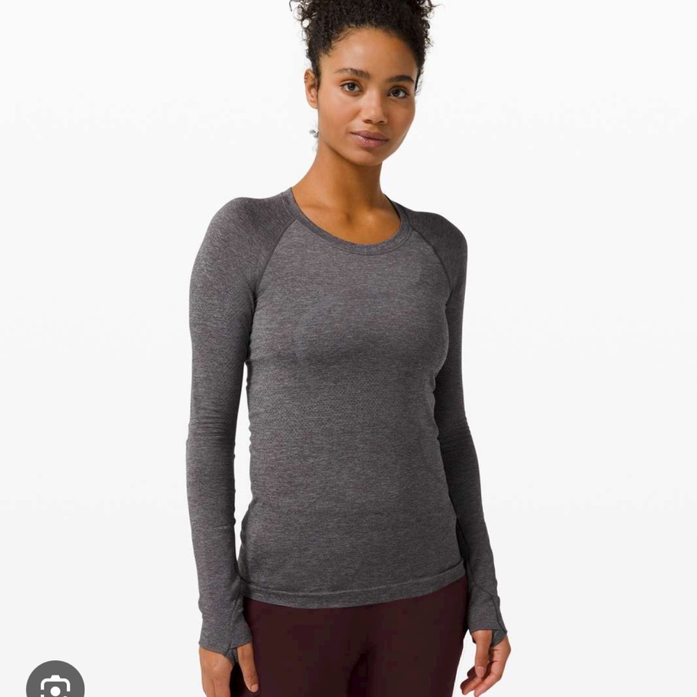 Lululemon Swiftly Tech Long Sleeve 2.0 | Slate / Graphite Grey | Size 14